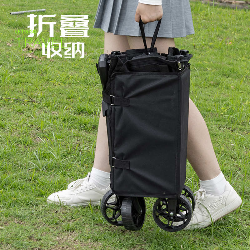 露营车户外折叠聚拢款推车摆摊购物小拉车儿童可躺野营钓鱼营地车