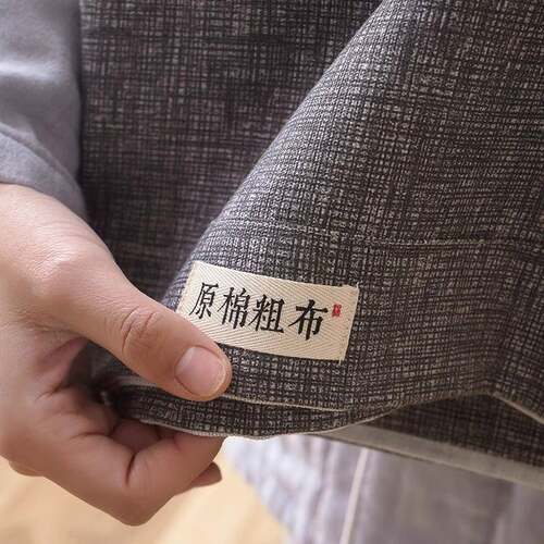 夏季纯棉老粗布床单单件100全棉纯色单人棉麻宿舍凉感被单2三件套