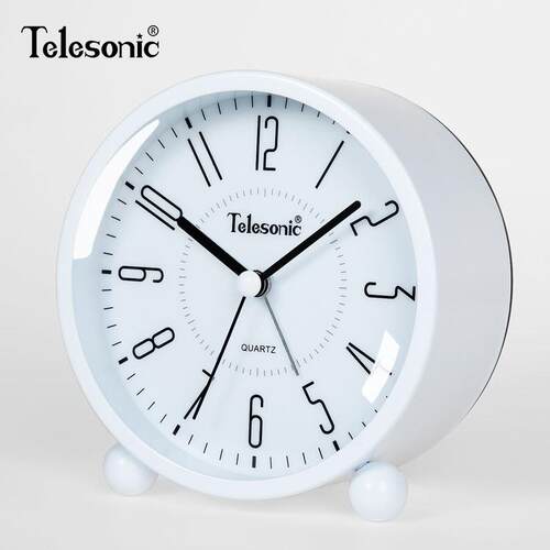 TELESONIC/天王星座钟静音台钟懒人小闹钟学生卧室闹钟儿童床头钟