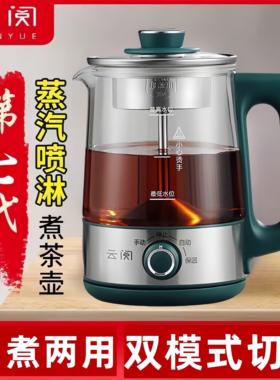 云阅煮茶壶全自动玻璃快煮壶黑茶特级安化黑茶养生壶家用煮茶器
