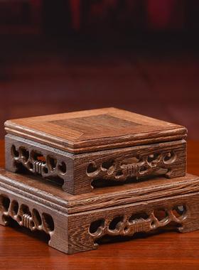 5ZV7实木底座佛像佛台底座加高佛座台神像摆件长方形垫台佛坐