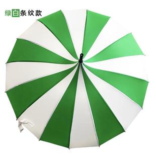 正品 白条纹宝塔伞女创个长柄复古黑公主遮阳伞晴意雨伞 性16骨经典