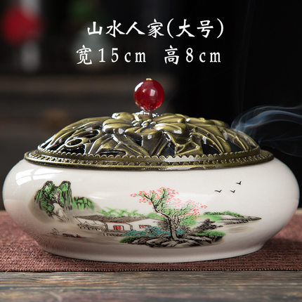 香炉家用室内熏香中国风新款迷你香薰炉可干烧禅意香薰门店居室冥