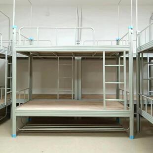 新品员工宿舍铁架钢制子型材床 材学艺校公寓上下铺高低型-床铁床