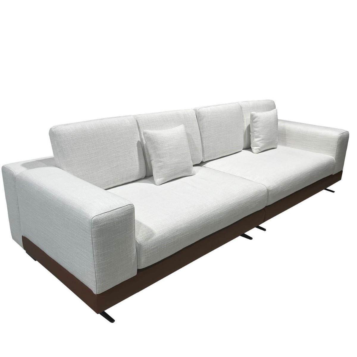 康纳利棉麻布艺沙发客厅大户型高档别墅大平层沙发意式简约大转角