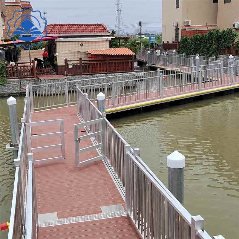 广州玛瑞纳优质游艇码头 水上 浮箱观景平台铝合金浮桥
