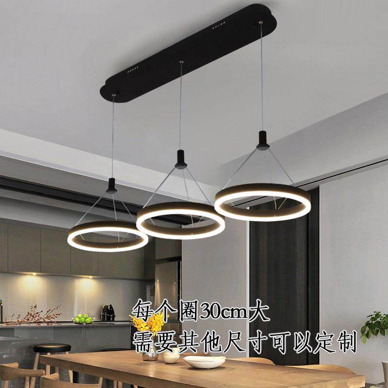 中山饭厅LED吊灯后现代三头创意个性餐吊饭厅北欧客厅卧室吧台灯