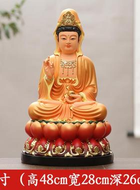 高档供奉家用摆庙件娘眼光娘佛圣像寺眼光母神像树脂16寸眼光娘娘