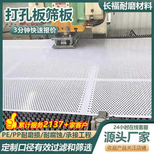 PP过滤板塑料冲孔筛板聚丙烯打孔板高分子聚乙烯加工冲孔PE洞洞板