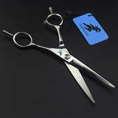 上下翘柄 平剪 弯剪 理发剪 刘海剪 美发剪刀 6.0寸神行者