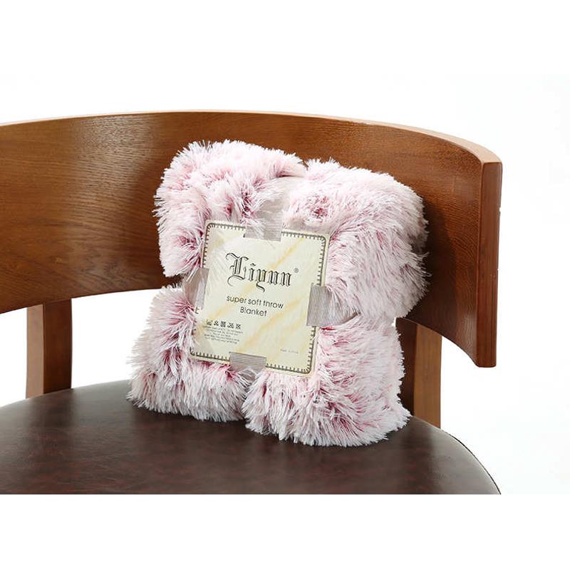 长毛绒 绒 毛毯毯批发毯子水晶休闲小双层毛毯双色毯子代发厂家