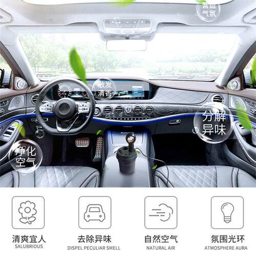 载器净化器点烟便携负离子净式迷车你车器载小型负离子空气净化除