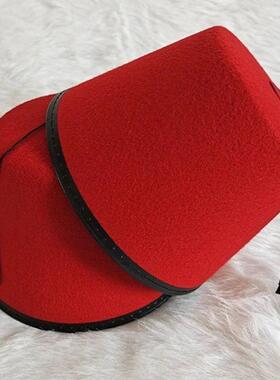 Red Fez Hat Traditional Moroccan Hat Tarboosh Hat Beanie Cap