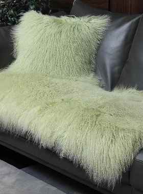 滩羊抱羊枕女靠垫毛沙发抱枕套可爱靠枕生轻奢自然卷毛AZY-tybz床