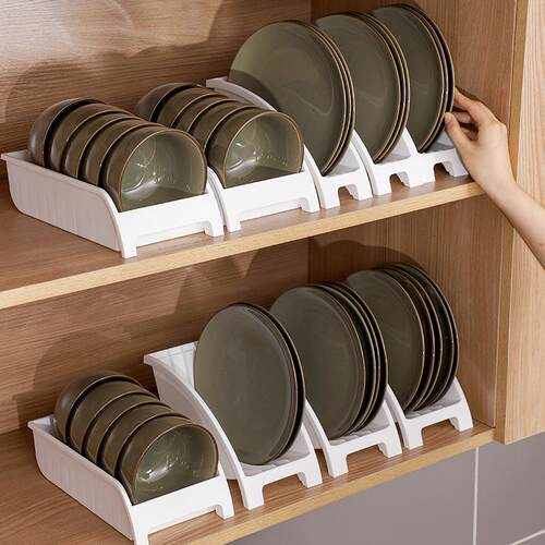 Japanese-style dish storage rack, kitchen dish drainer, plat
