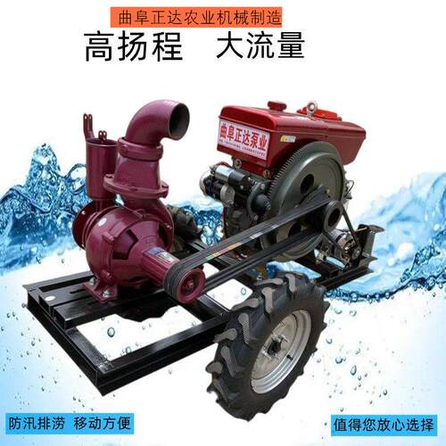 柴油4寸抽水泵100mm大泵体的离心泵上水量220立方柴油机水泵