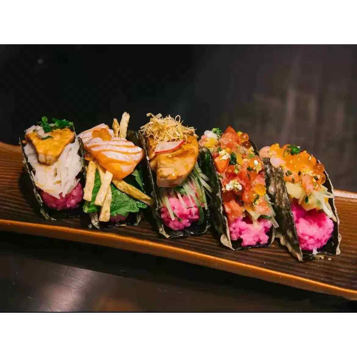 TACO塔塔壳模切海苔圆形50枚两种规格日料寿司多种造型海苔片ASBW