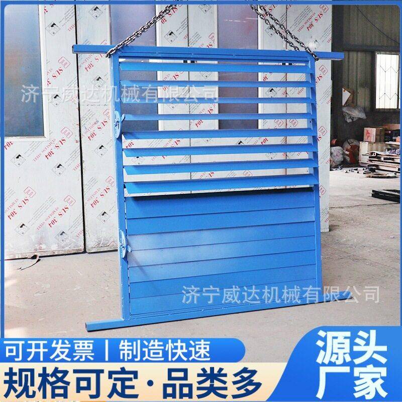 矿用百叶窗无压风门煤矿井下可调节风量扇百叶窗无压风门