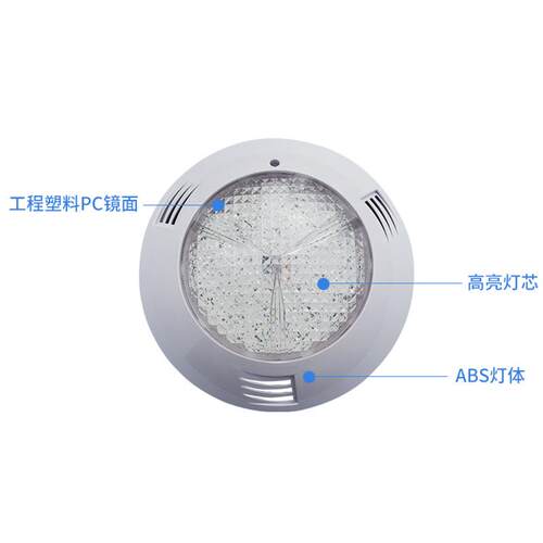 跨境泳池壁低灯水下灯防水挂灯压FW-PS泳1V七彩l2ed水底灯水景灯