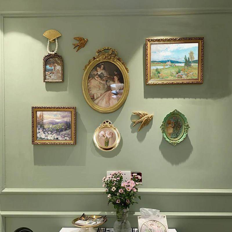 欧式轻奢复古客厅装饰画卧室餐厅玄关背景墙挂画法式小众艺术壁画,家居饰品,现代装饰画,淘宝优惠券,粉丝福利购,淘宝优惠卷