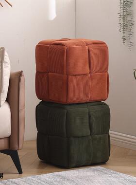 凳家用门IRF口换鞋凳客厅沙发木脚踏矮子凳茶几实凳网红凳简约小