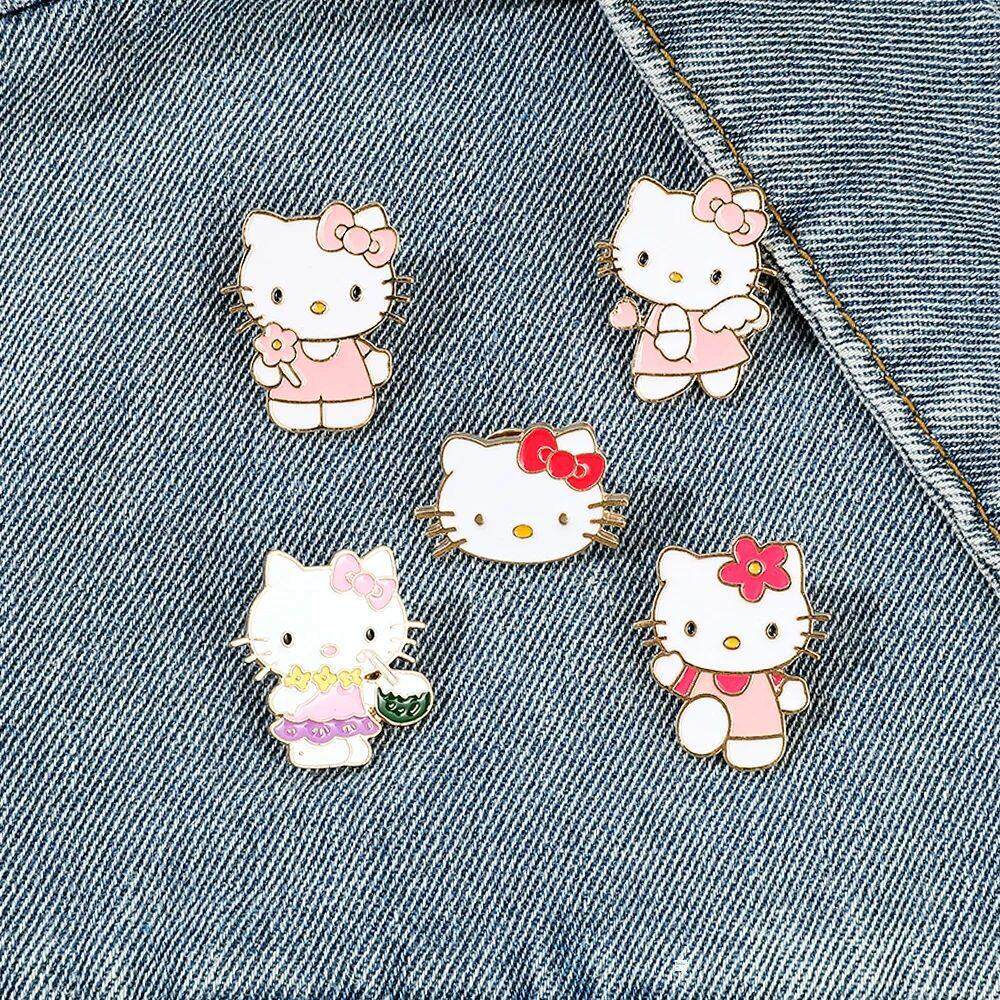 三丽鸥Hello Kitty可爱套件猫翻领别针为背包兄弟