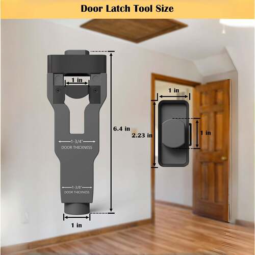 现货门闩榫槽工具安装套件帮助移除材料Door Latch Mortise Tool