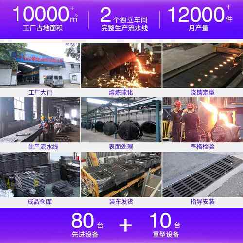 轻型圆形五防重70球墨GDJ铸铁井盖球0水磨铸铁下水道型雨污水窨井