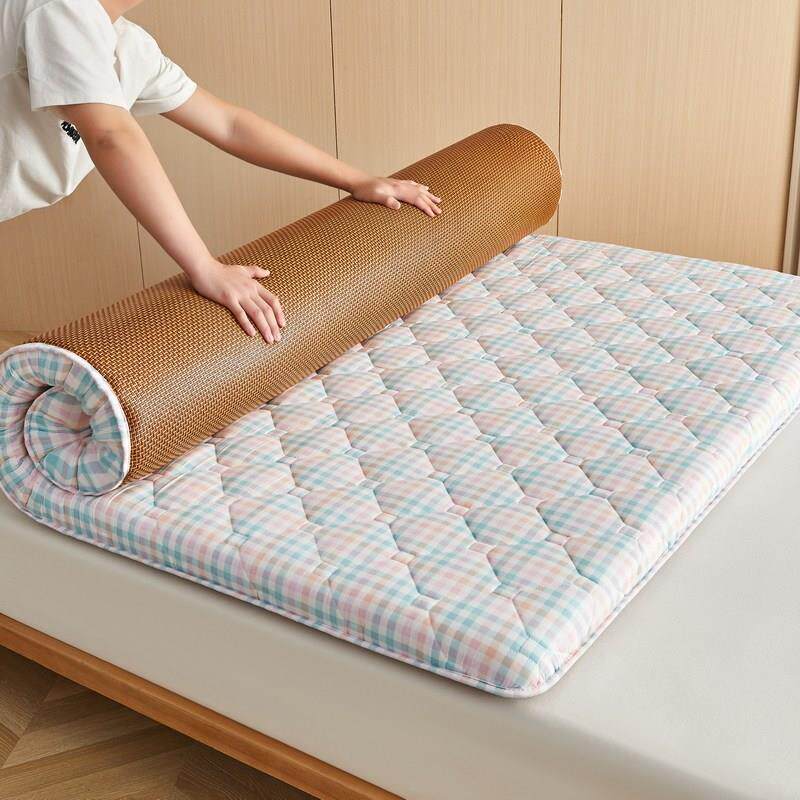 夏席榻榻米冬夏两用软垫双面家用地铺加厚藤席薄床垫