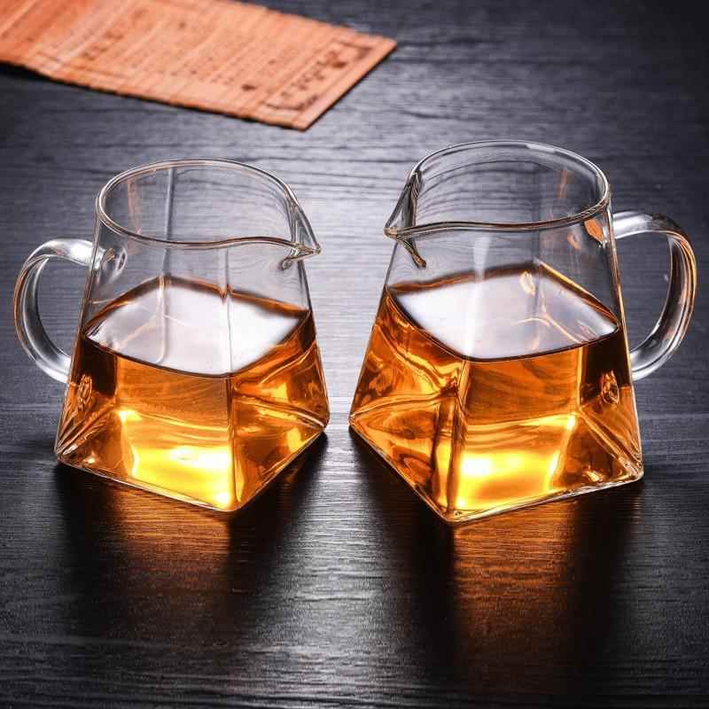 方形加厚耐高温公道杯高硼硅玻璃家用分茶器图片