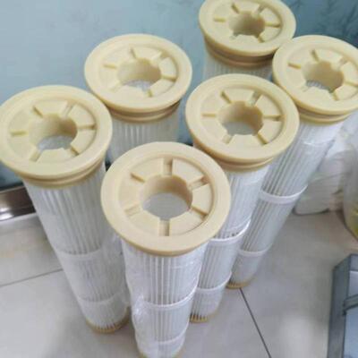 工业除尘滤筒型号135X1000防静电滤布替代布袋除尘滤筒