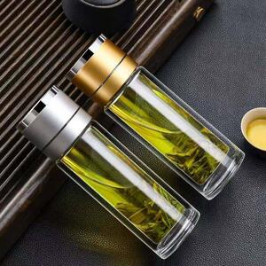 【下单立减50】一键开盖玻璃杯 茶水分离 独立茶仓 喝茶不留渣！