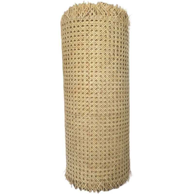 印尼天然藤编眼笪六眼八角藤皮材料真藤席子镂空上白透气椅子柜门