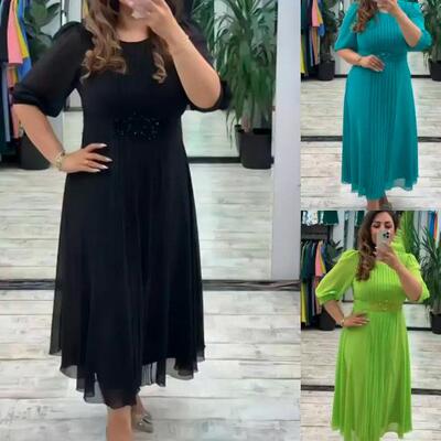 Lantern sleeve collar, waist cinching, slimming figure