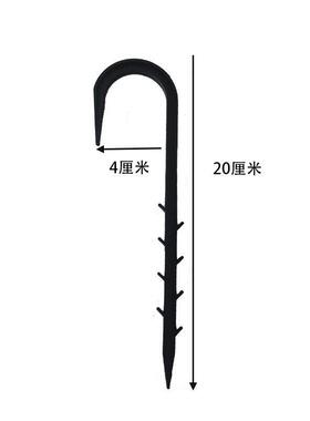 滴灌微喷带多尺寸黑色红色防风叉滴管压带固定滴灌叉子防风卡子