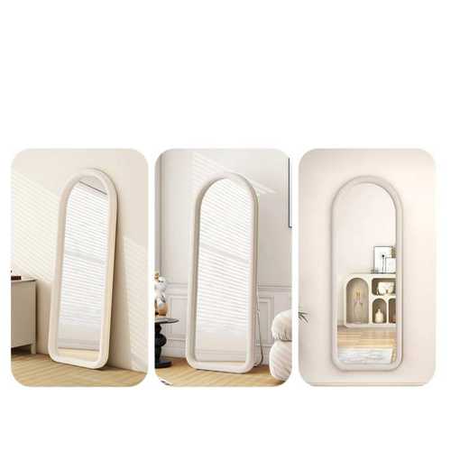 全身镜网红落地镜奶油ins风试衣穿衣镜法式家用女生卧室异形镜子