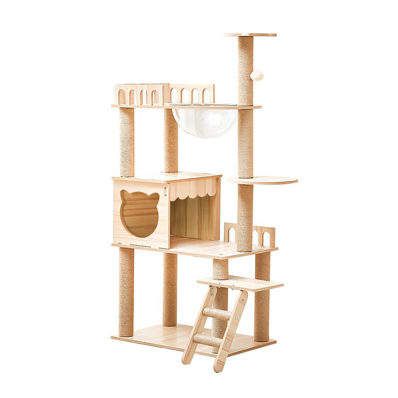 宠物用品猫爬架猫抓板抓挠柱猫窝太空舱防护栏猫咪猫树