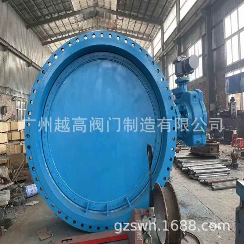 高温加长杆不锈钢通风蝶阀D71W-6PD341F46-16C加长杆涡轮法兰蝶阀