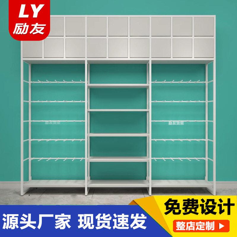 名创货架精品店货架北欧风文具店日化双面中岛家纺彩妆饰品陈列柜