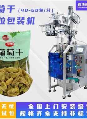 山东全自动高速颗粒包装机小袋装葡萄干无花果干果颗粒分装机