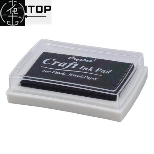 black ink pad inkpad rubber stamp finger print craft non-t。
