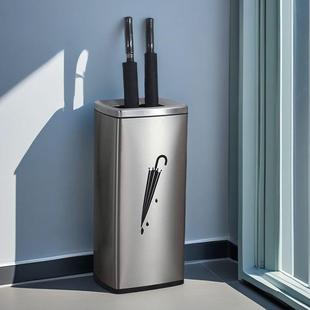 酒店大不锈钢伞桶架商用立式方SZH形门口轻奢置堂伞收纳放雨雨伞