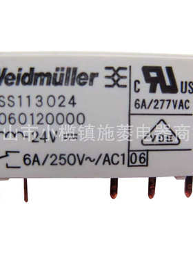 RSS113024 魏德米勒24VDC 5脚 6A RSS112024继电器 4060120000