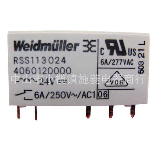 RSS113024 魏德米勒24VDC 5脚 6A RSS112024继电器 4060120000