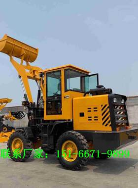 916型养殖场抓草机四驱电动小铲车建筑工地四轮装载机性能稳定