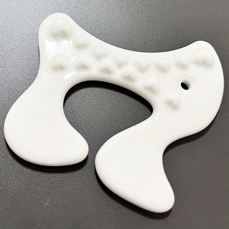 陶瓷微晶脸部美容板面部头部刮痧按摩拨经棒眼部拔筋棒面部刮痧