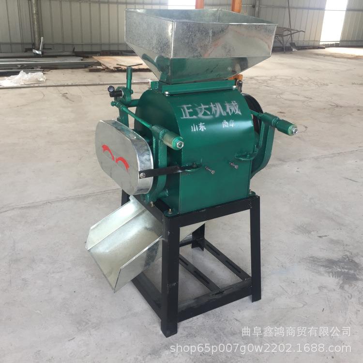 电动豆扁机参数 电动对辊式豆扁机 家用小型豆扁燕麦挤扁机