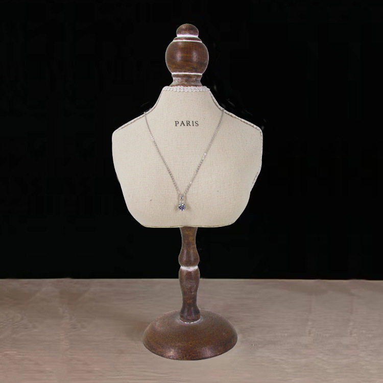 木质人像脖子模特首饰首饰展示架