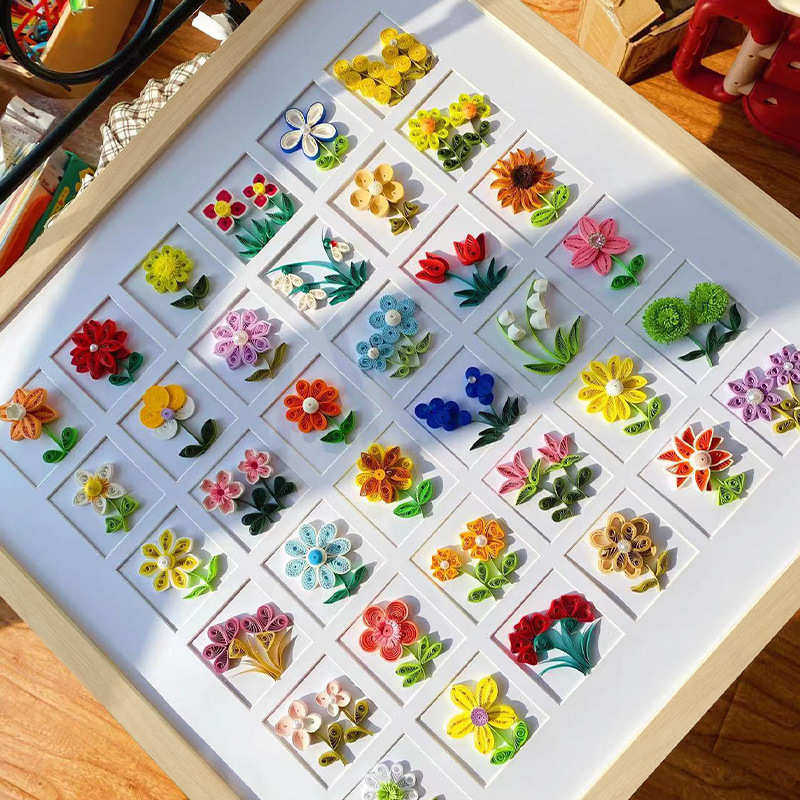 衍纸画相框干花标本装裱多孔卡纸画框多宫格照片36格展示框架DIY,家居饰品,相框/画框,淘宝优惠券,粉丝福利购,淘宝优惠卷