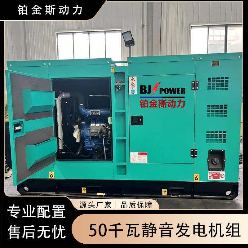 全铜无刷50千瓦发电机组R4105柴油机配自启动潍坊厂家大功率静音